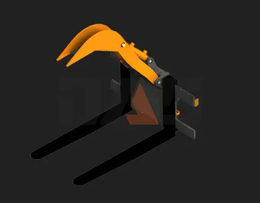 Вилы с прижимом для мини-тракторов