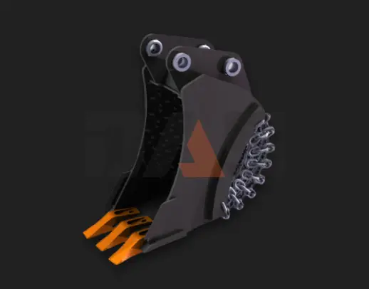 Цепные траншейные ковши для мини-экскаваторов от 4 тонн